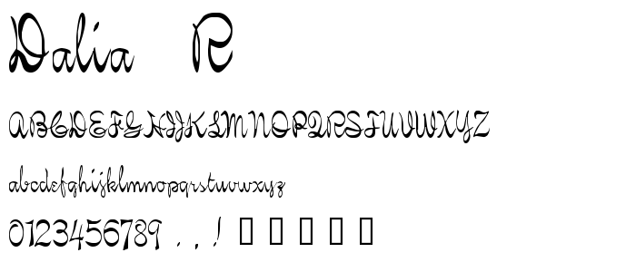 Dalia__R font