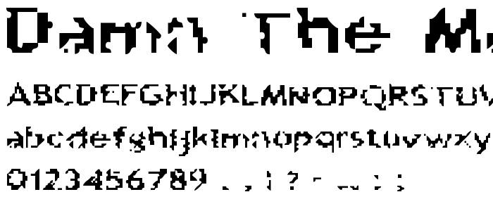 Damn_The_Man font