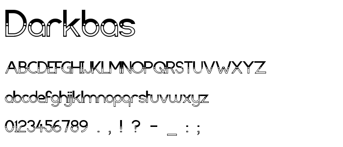 Darkbas font