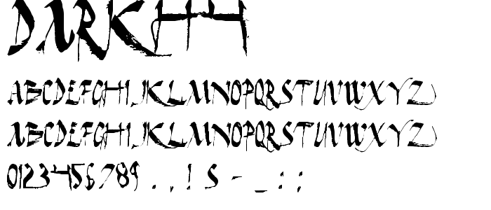 Darkh4 font