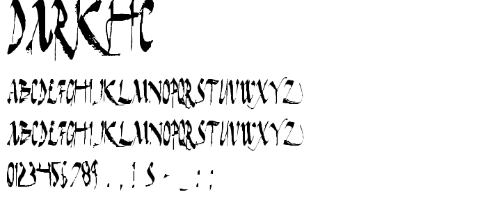 Darkhc font