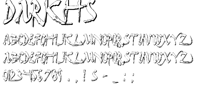 Darkhs font