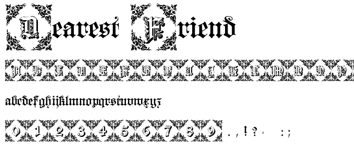 Dearest_Friend font
