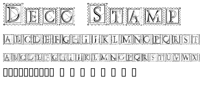 Deco_Stamp font