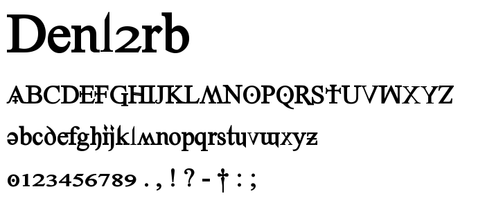 Denl2rb font