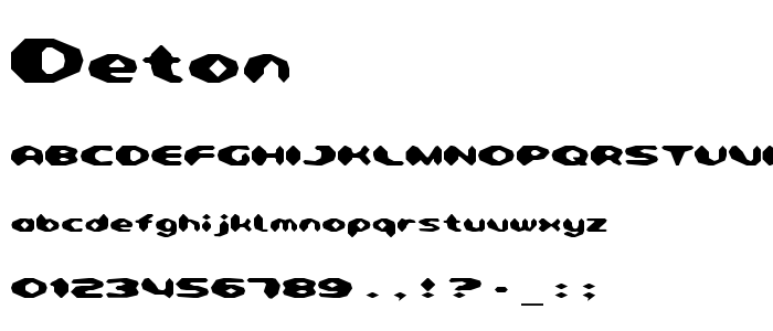 Deton font