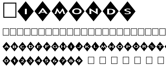 Diamonds font