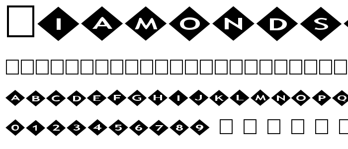 Diamonds2 font