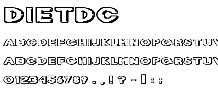 Dietdc font