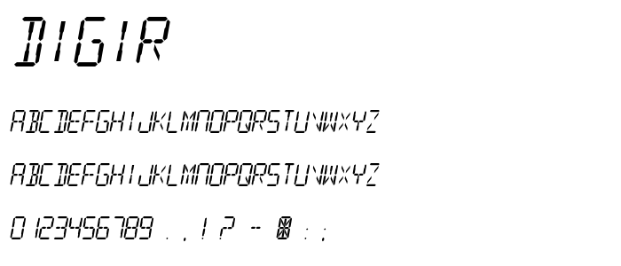 Digir font