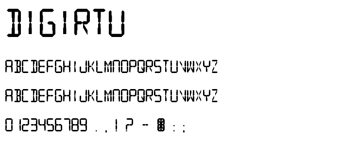 Digirtu font