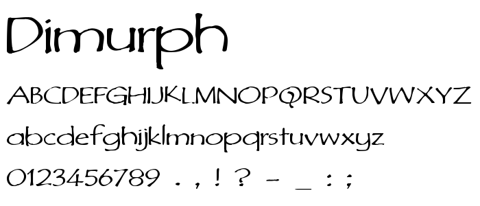 Dimurph font