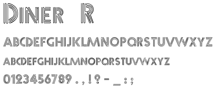 Diner__R font