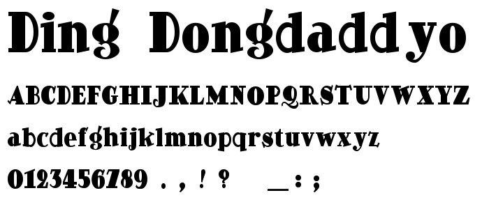 Ding_Dongdaddyo font