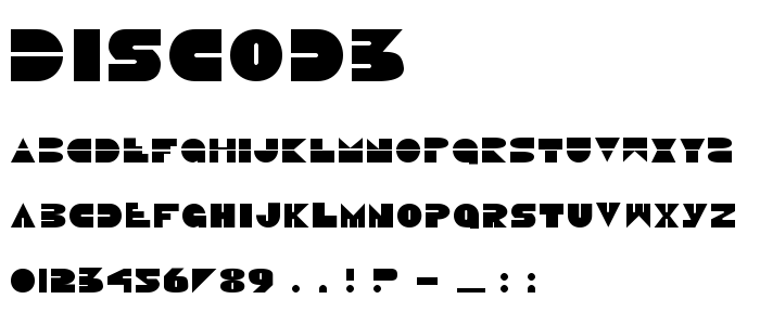 Discod3 font