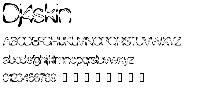 Dj4skin font