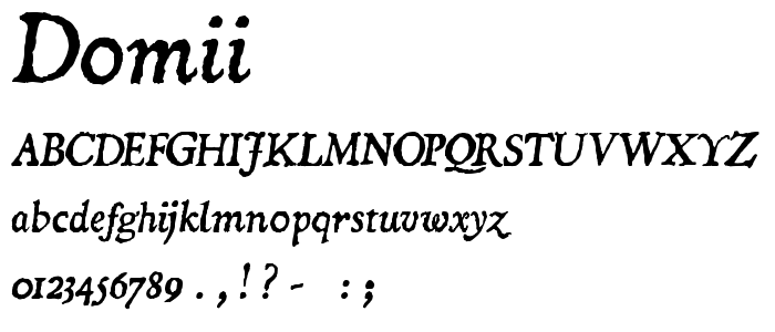 Domii font