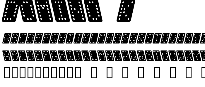 Domino_K font