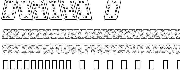 Domino_O font
