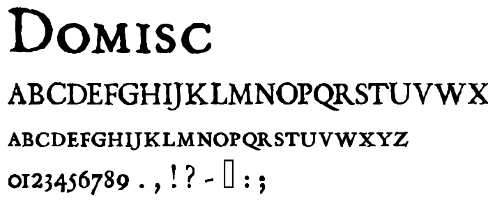 Domisc font