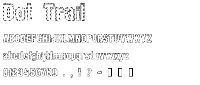 Dot_Trail font