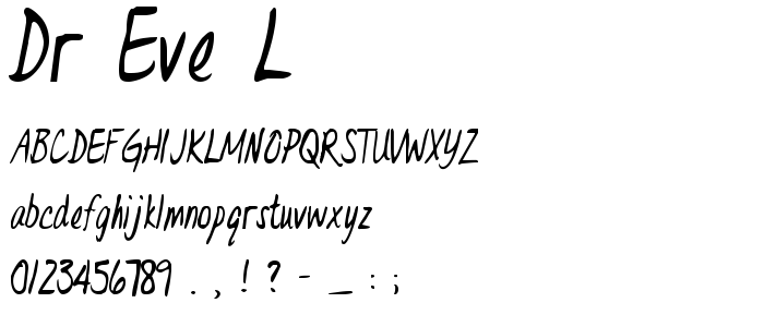 Dr_Eve_L font