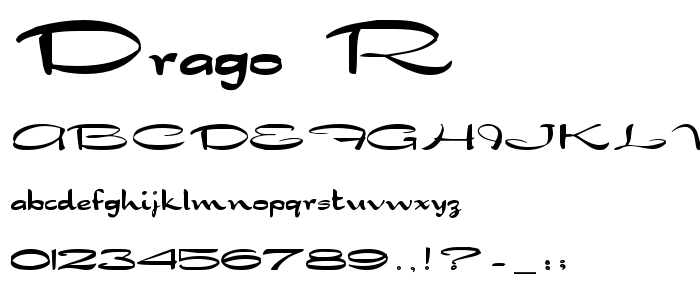 Drago__R font