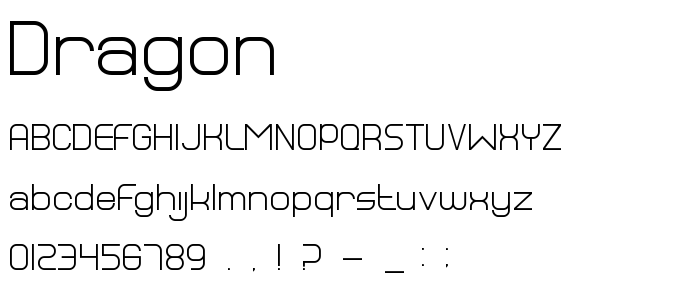 Dragon font