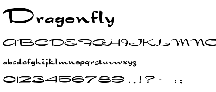 Dragonfly font