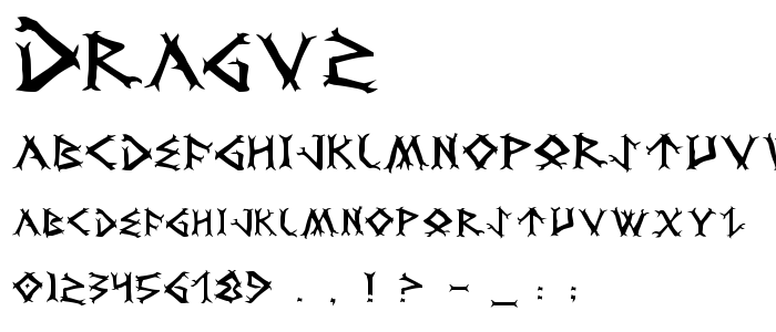 Dragv2 font