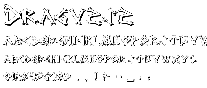 Dragv2s2 font