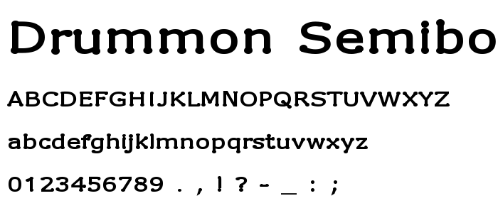 Drummon_Semibold font