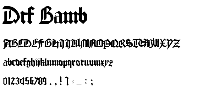 Dtf_Bamb font
