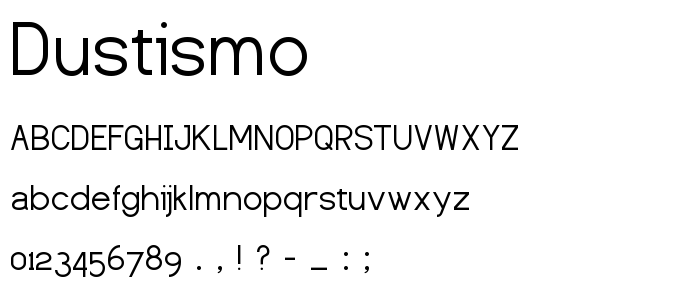 Dustismo font