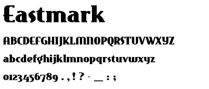 Eastmark font