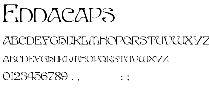 Eddacaps font