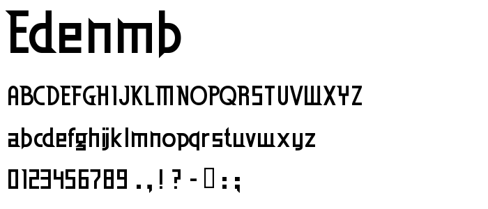 Edenmb font