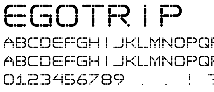 Egotrip font