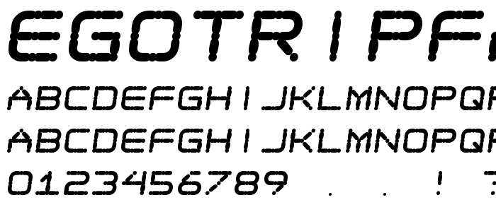 Egotripfatskew font