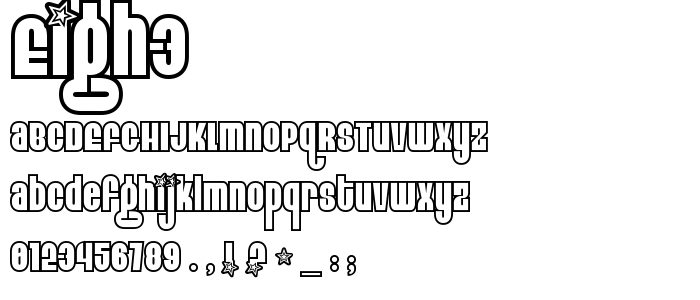 Eigh3 font