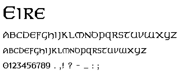 Eire font