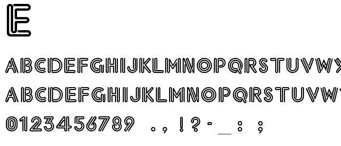 Eklektic font