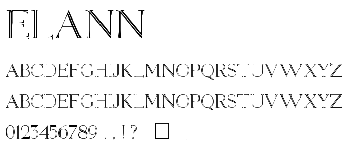 Elann font