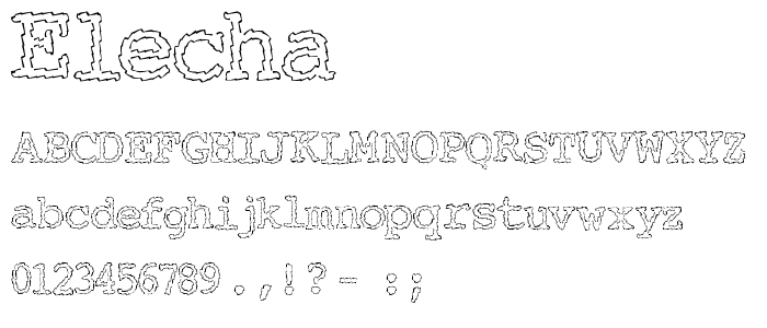 Elecha font