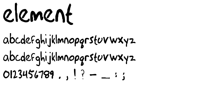 Element font