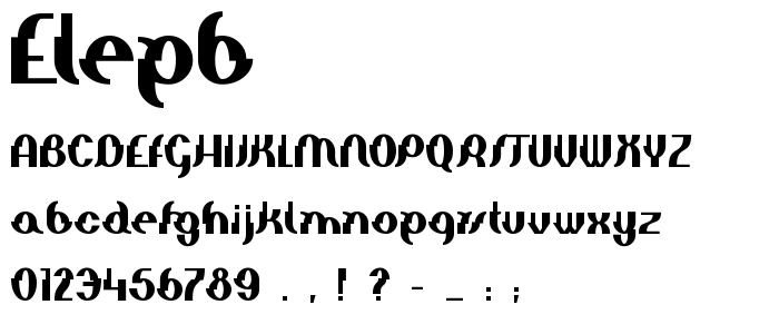 Elepb font