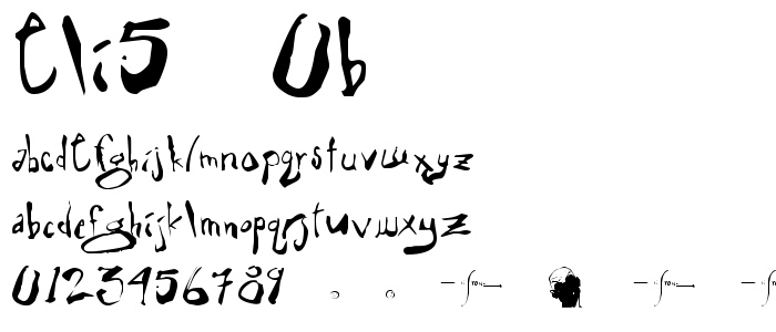 Eli5_0b font