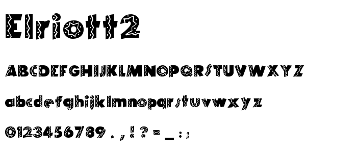 Elriott2 font