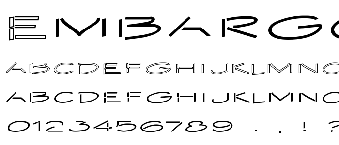 Embargo2 font