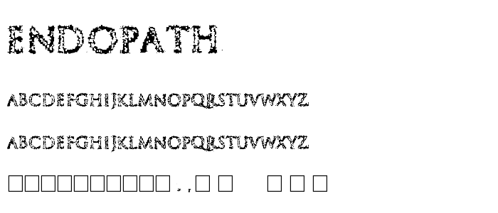 Endopath font